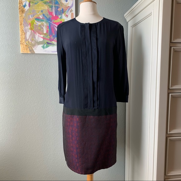 Victoria Beckham Jacquard Button Down Dress